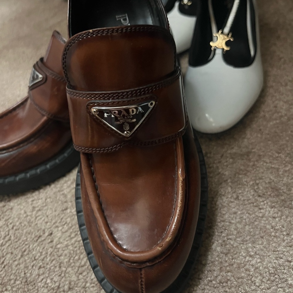 Prada woman’s  Brown Loafers